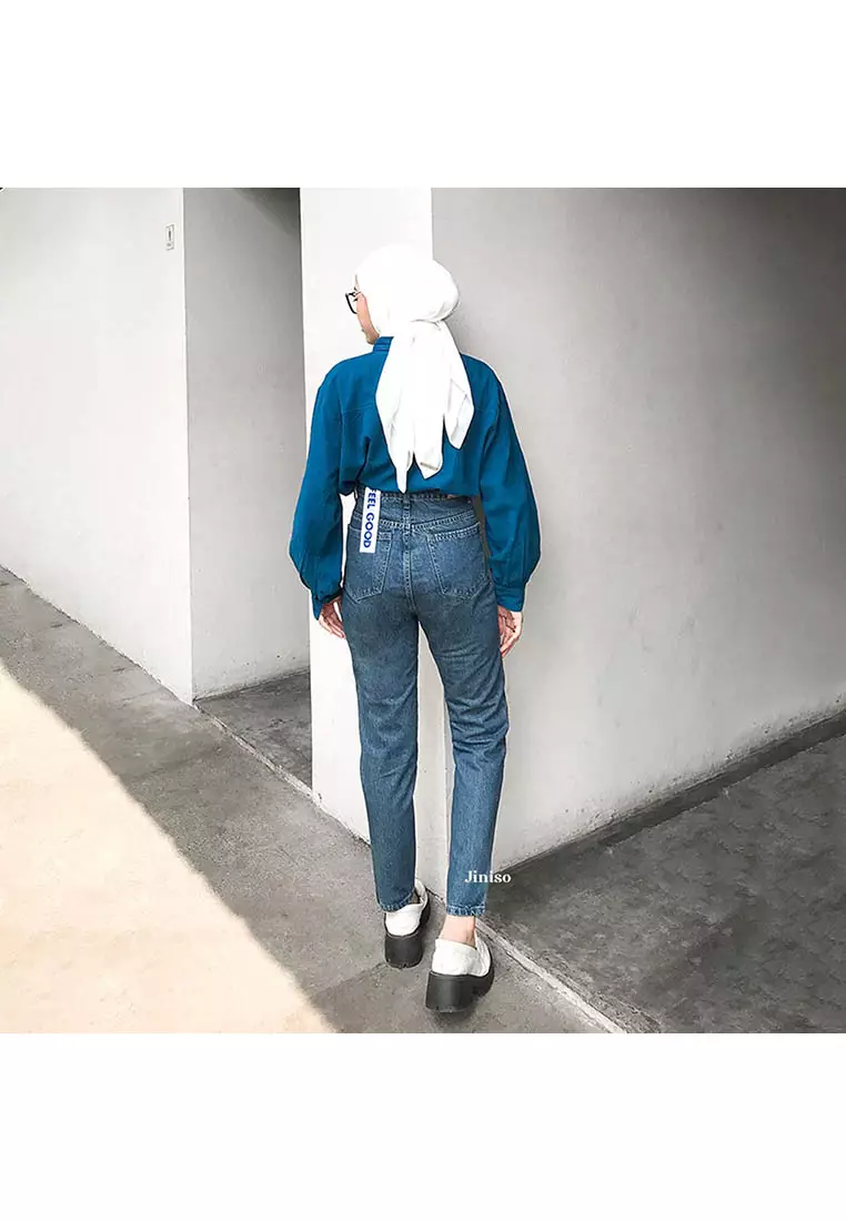 Highwaist Boyfriend Jeans 021 FEEL GOOD