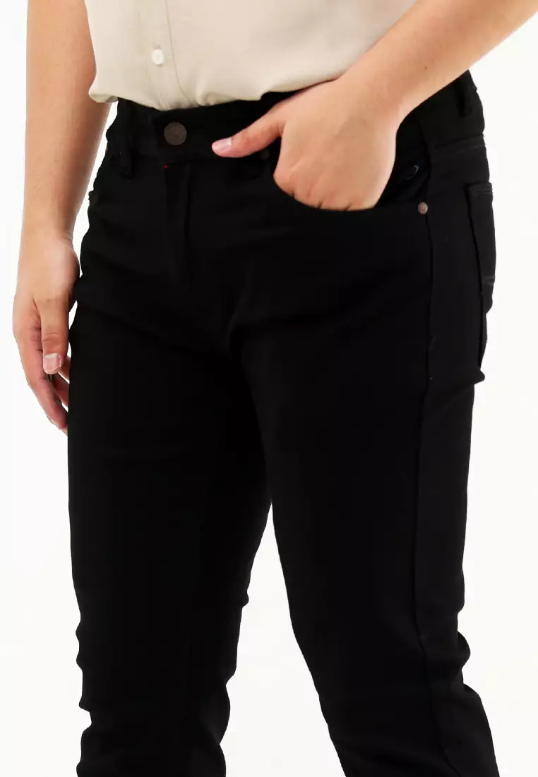 Colored Long Pants Slim Tapered Stretch