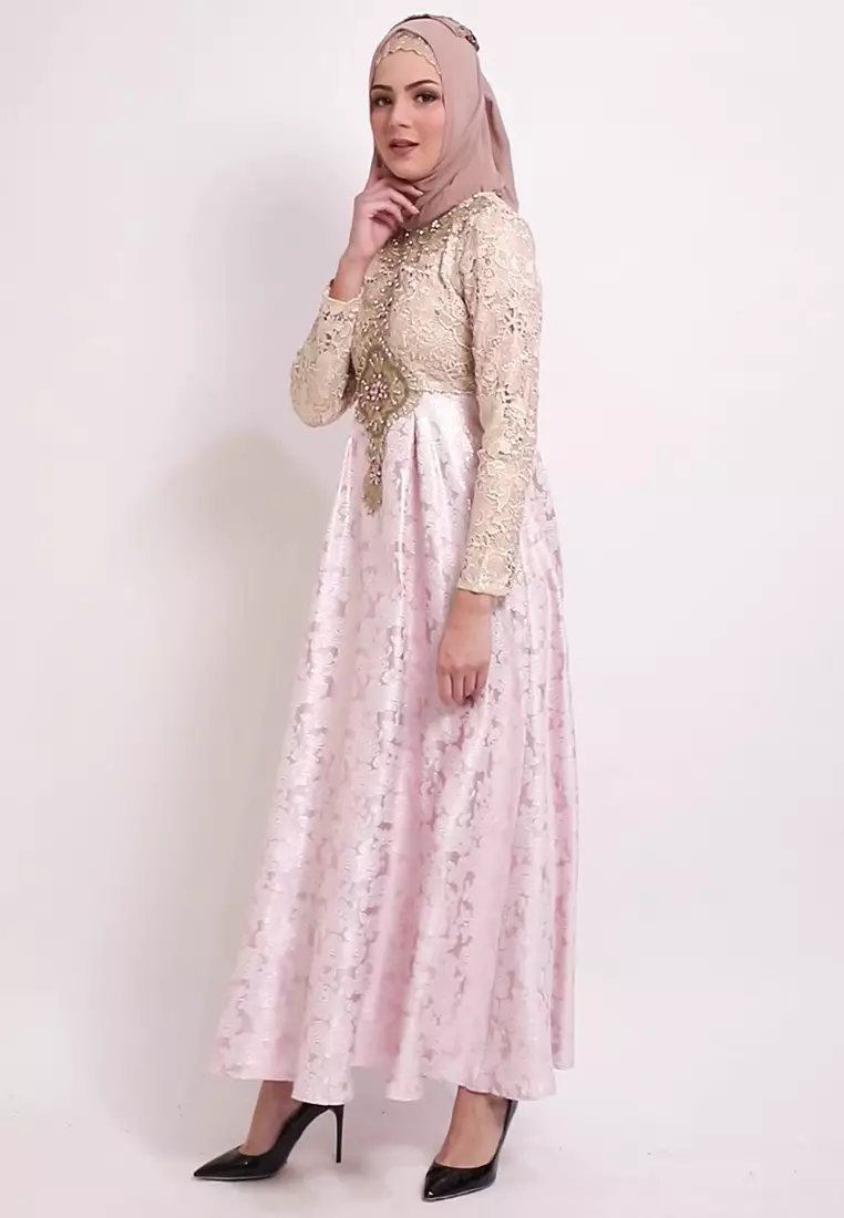 Bibiq Gamis Jacquard Brokat
