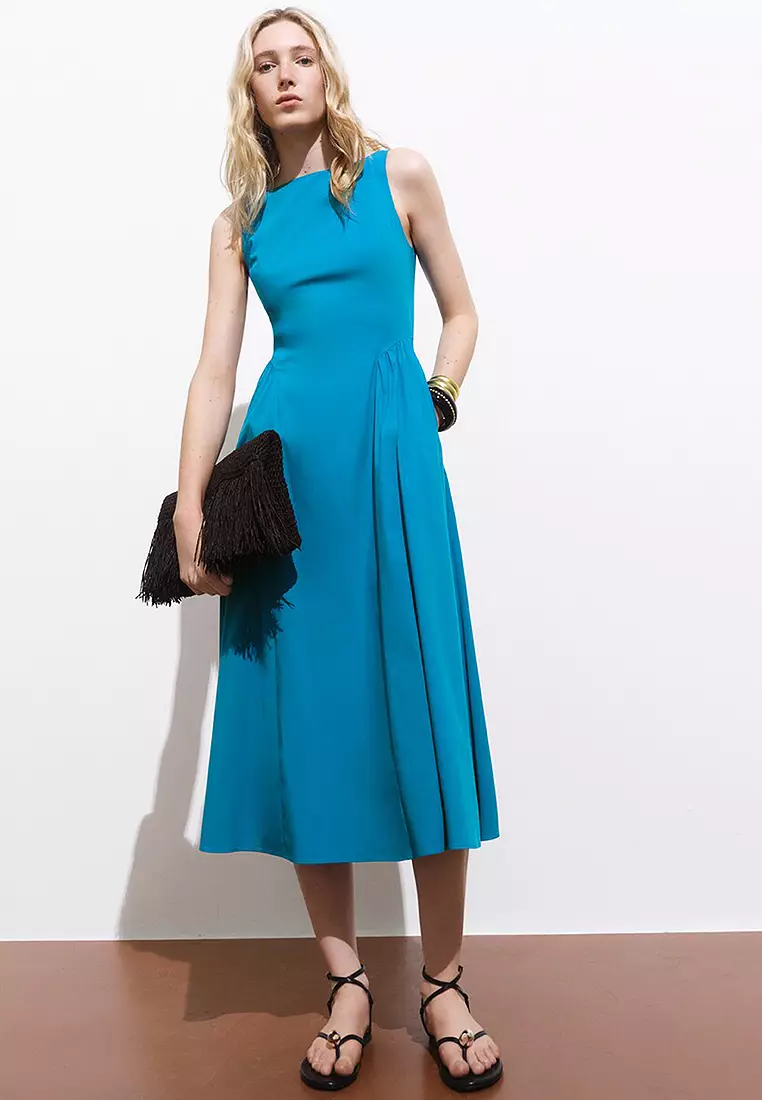 Buy Mango Flared Midi-Dress 2025 Online ZALORA