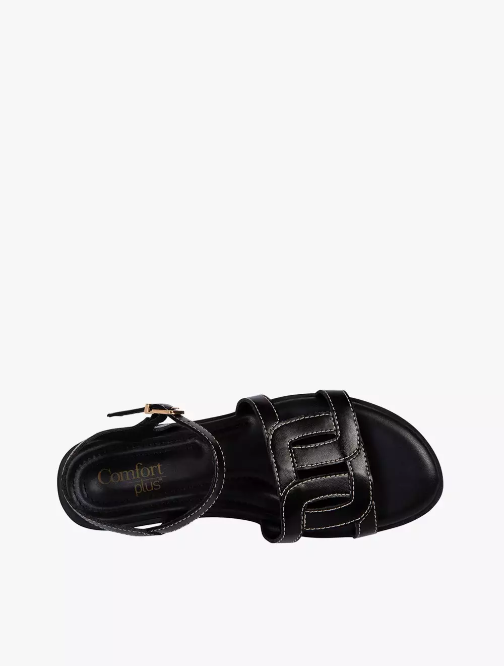 Payless Comfort Plus By Predictions Womens Viva Arch Sandals - Black_05