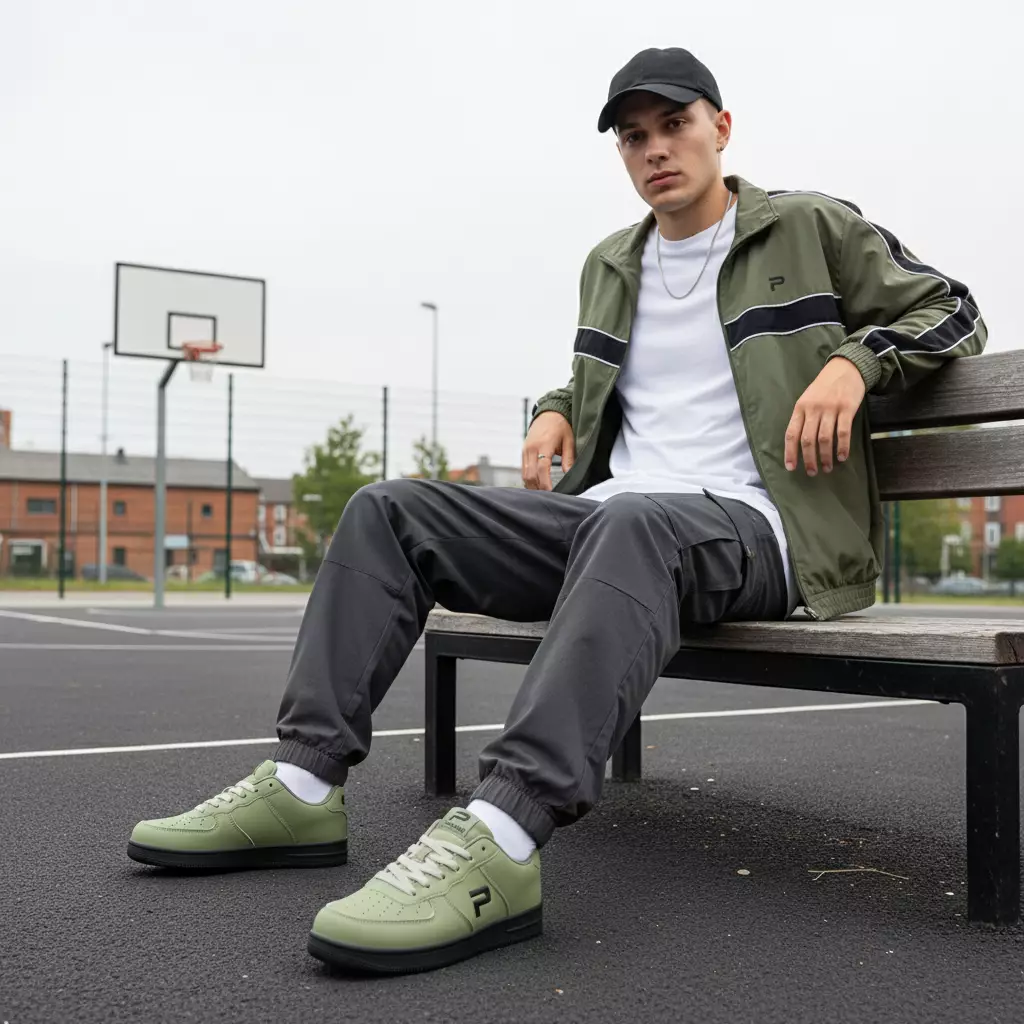 PAULMAY - Sepatu Sneakers Pria Denver - Sage