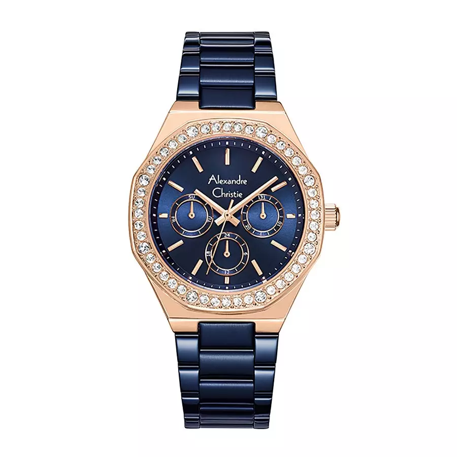Alexandre Christie 2B58 Biru Rosegold Cewek