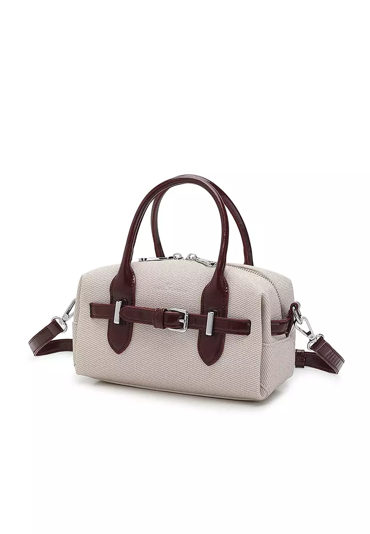 Women's Top Handle Bag / Sling Bag / Crossbody Bag / Shoulder Bag (Tas Tangan Wanita / Tas Selempang Wanita / Tas Bahu Wanita) - Putih