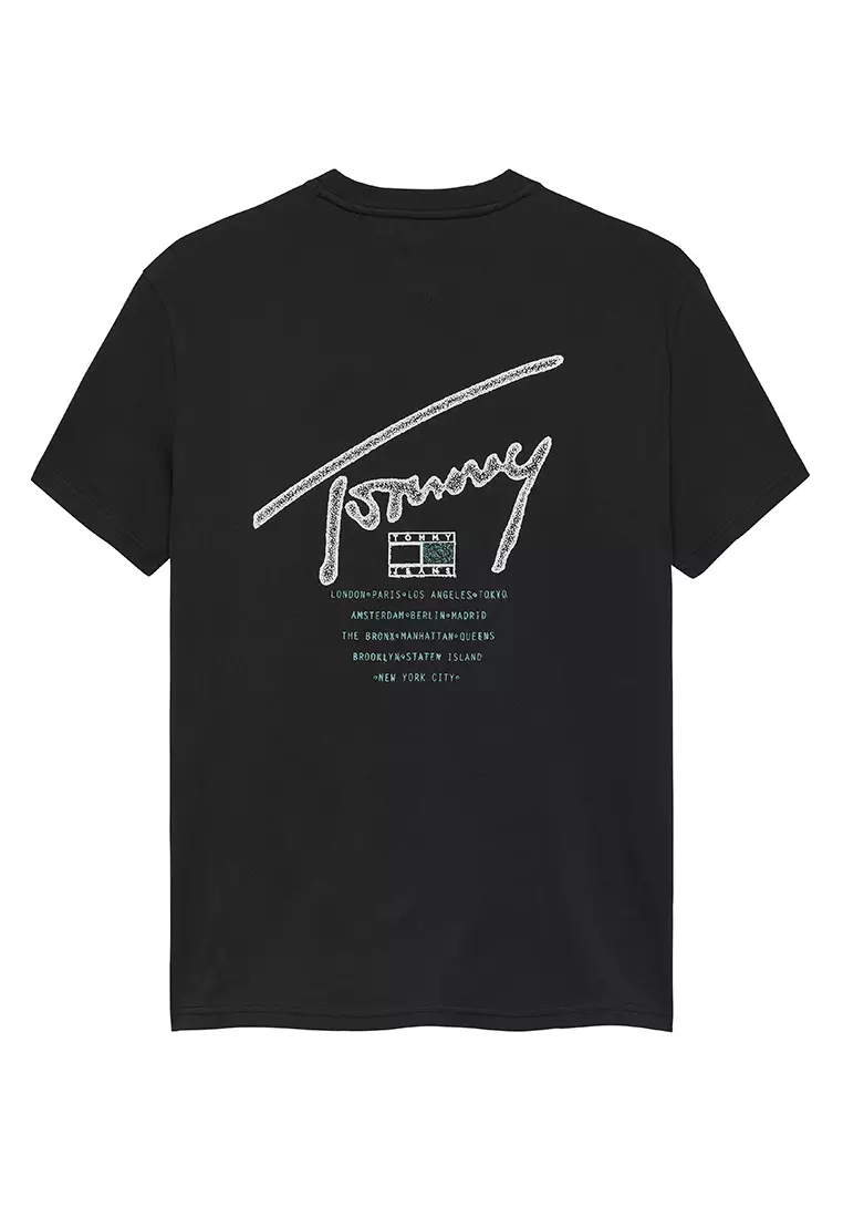 Signature Logo Crew Neck T-Shirt - Tommy Jeans
