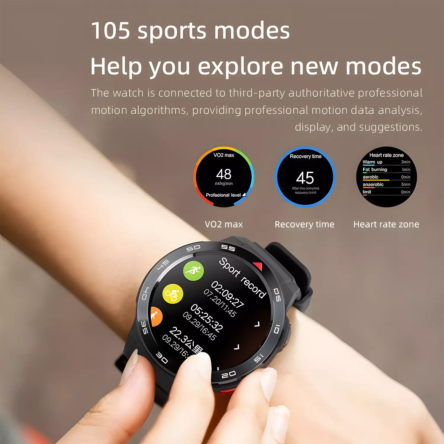Mibro GS Pro - Smart Watch GPS Outdoor Sport - HD Bluetooth Call - 1.43” Amoled screen - 105 Sports Modes - Stainless