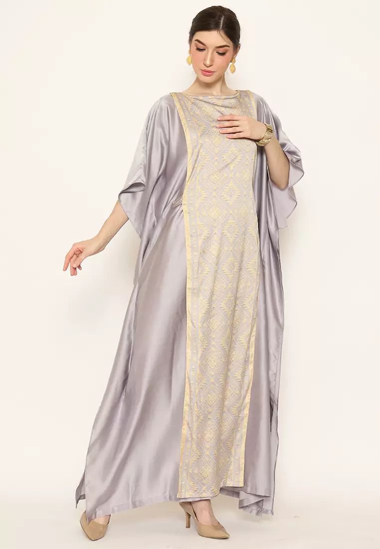 Kanzi Exclusive Long Sleeve Songket Kaftan