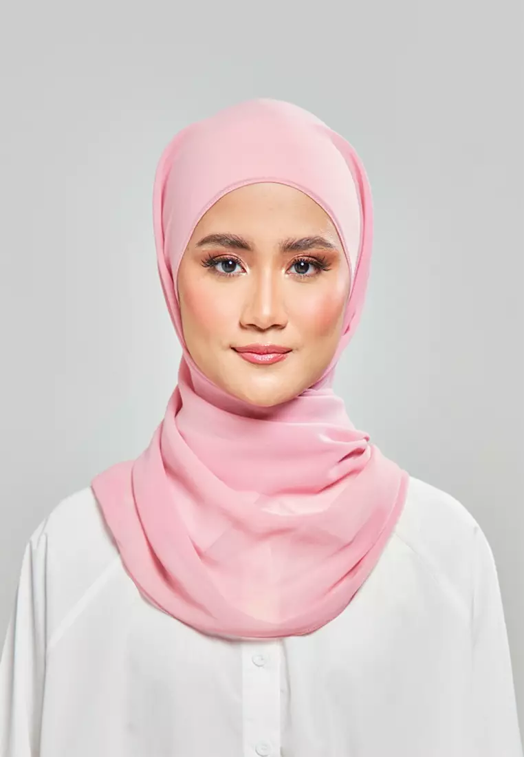 Buy UMMA Kalsom Light Chiffon Scarf in Blossom Pink 2025 Online