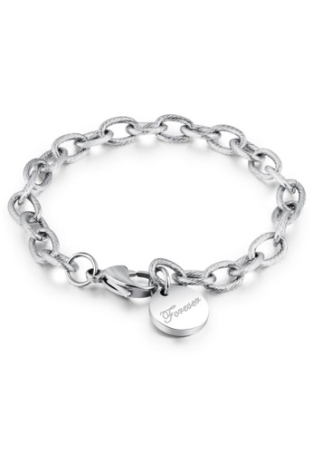 YOUNIQ silver YOUNIQ Soleil Limited Edition Titanium Steel Link  Bracelet (Silver) F1FA7AC241E50EGS_1