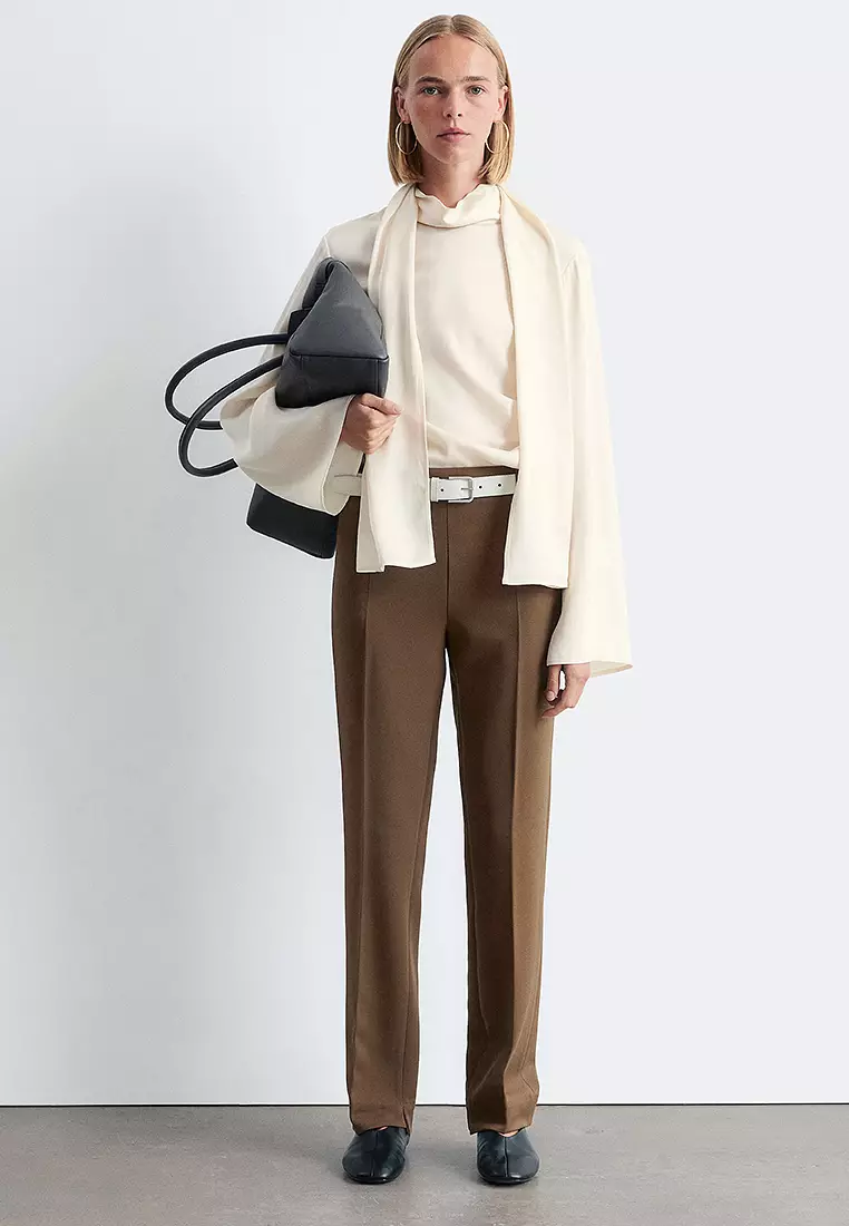 Slim-Leg Press-Crease Trousers
