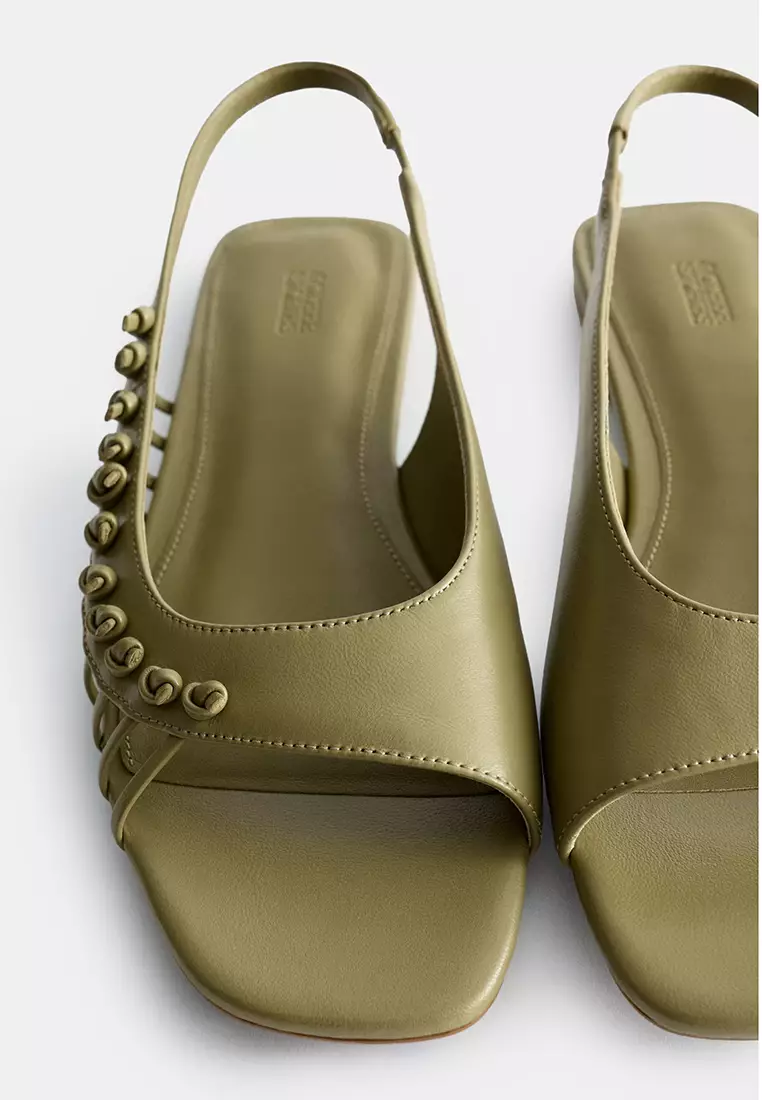 Leather Slingback Sandals