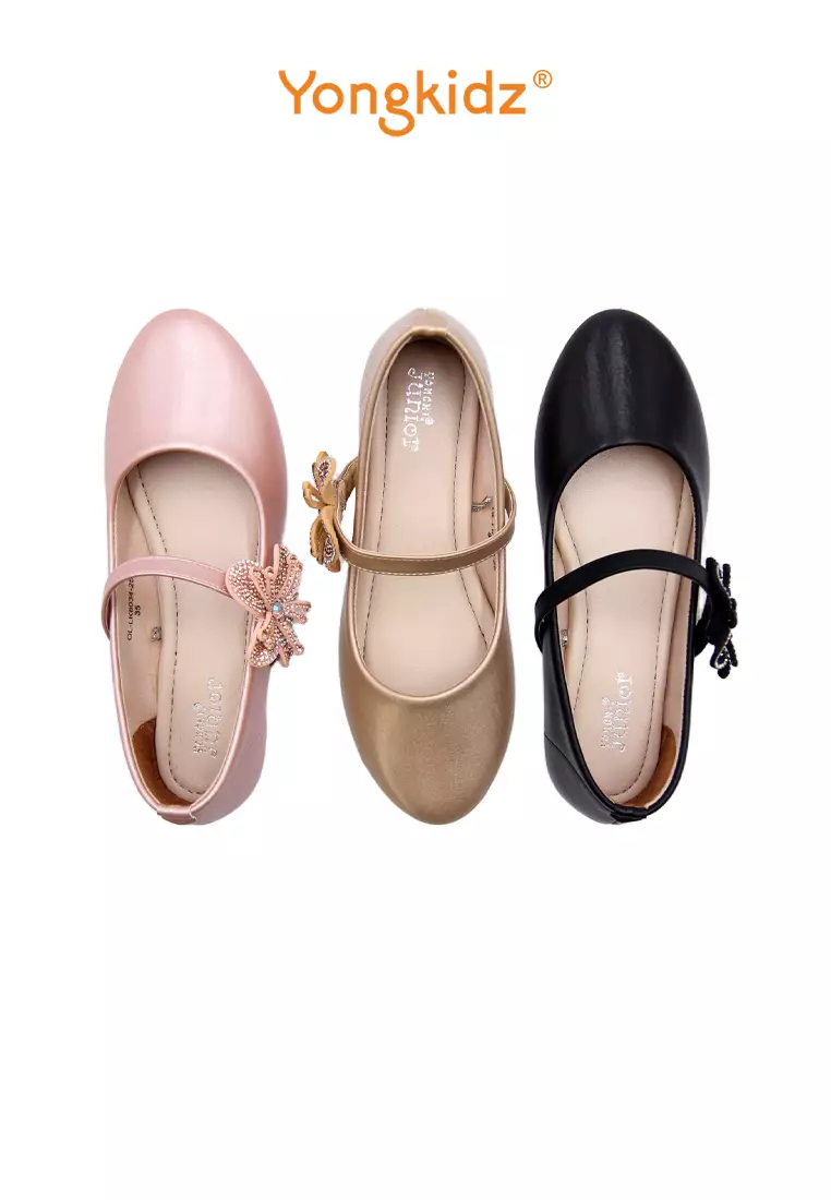 YONGKIDZ CASSIA BALERINA FLATSHOES ANAK PEREMPUAN OL-LK8034-25 ROSE GOLD