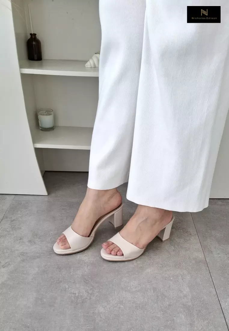 Nicholas Edison Heel Kanaya Cream