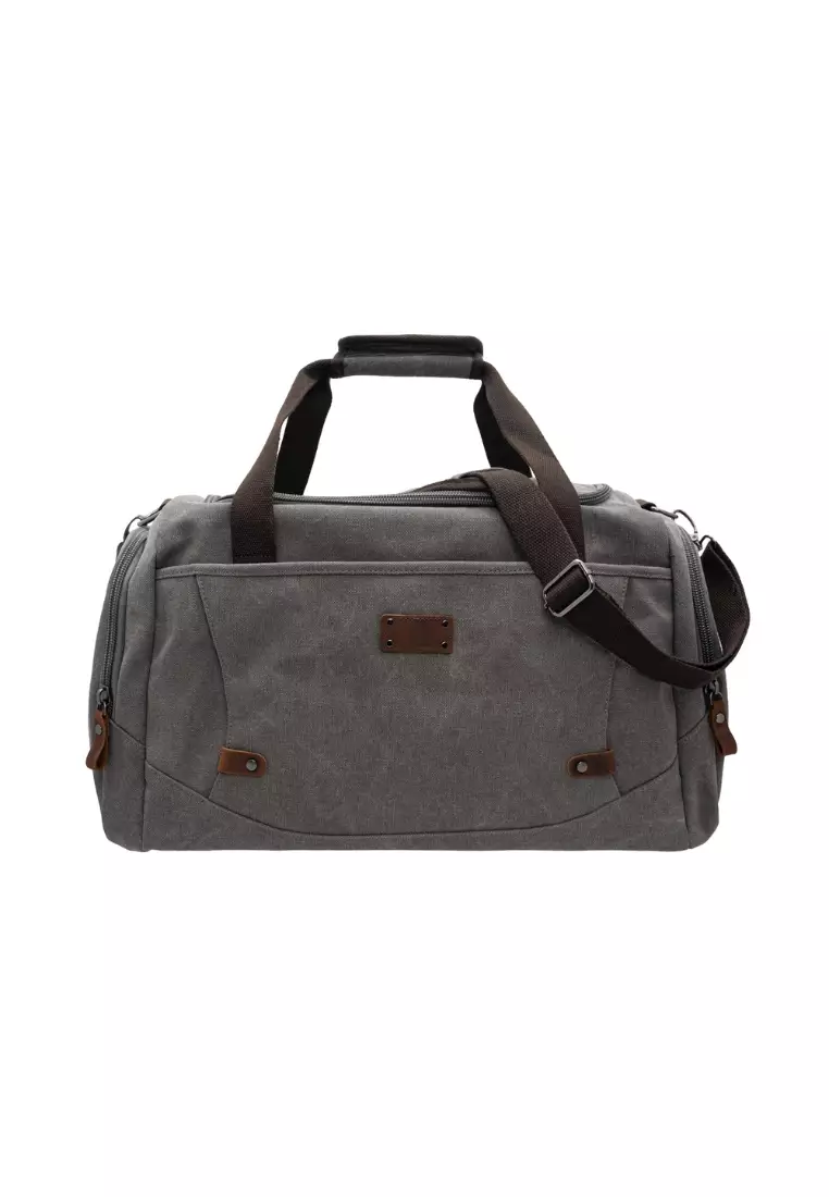 Jack Studio Canvas Leather Business Travel Duffel Bag BAD 21229
