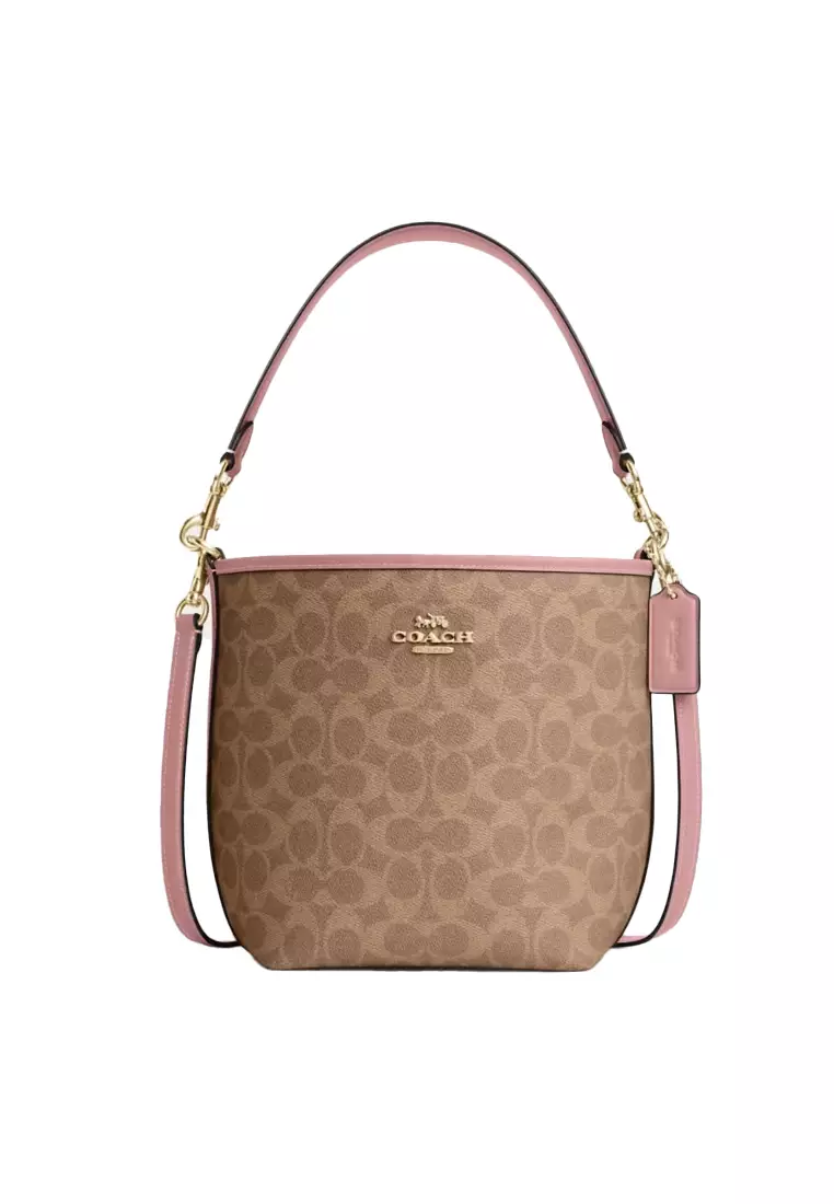 Town bucket bag in signature canvas coach hotsell