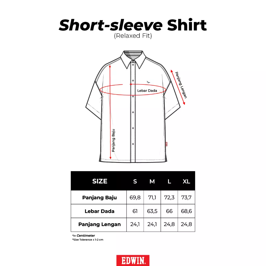 JOYRIDE - Light Blue Kemeja Denim Casual Pria Lengan Pendek SS - Top Man Shirt