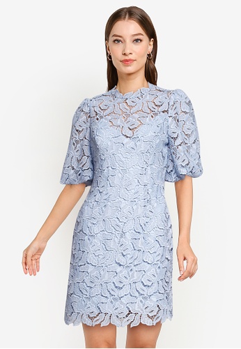 Forever new blue lace dress clearance