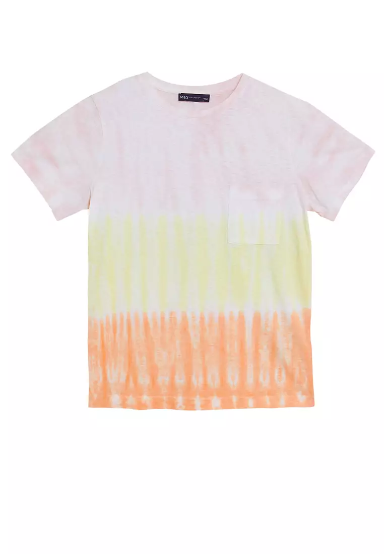 Pure Cotton Printed Crew Neck T-Shirt