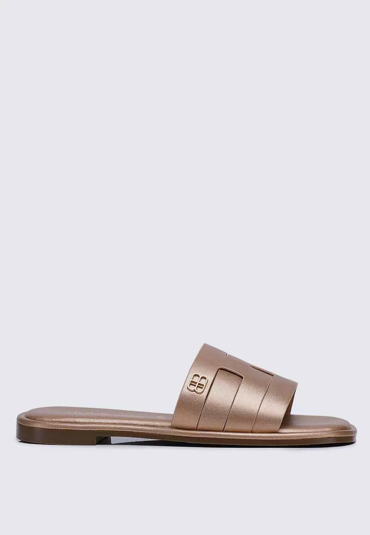 Discount on My Ballerine  shoes - SKU: My Ballerine Bobi Comfy Sandals In Rose Gold