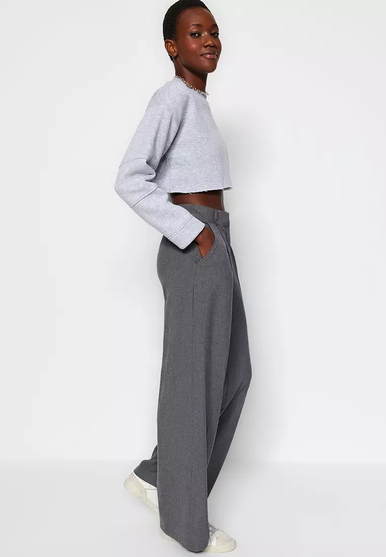 Wide Legs Woven Trousers