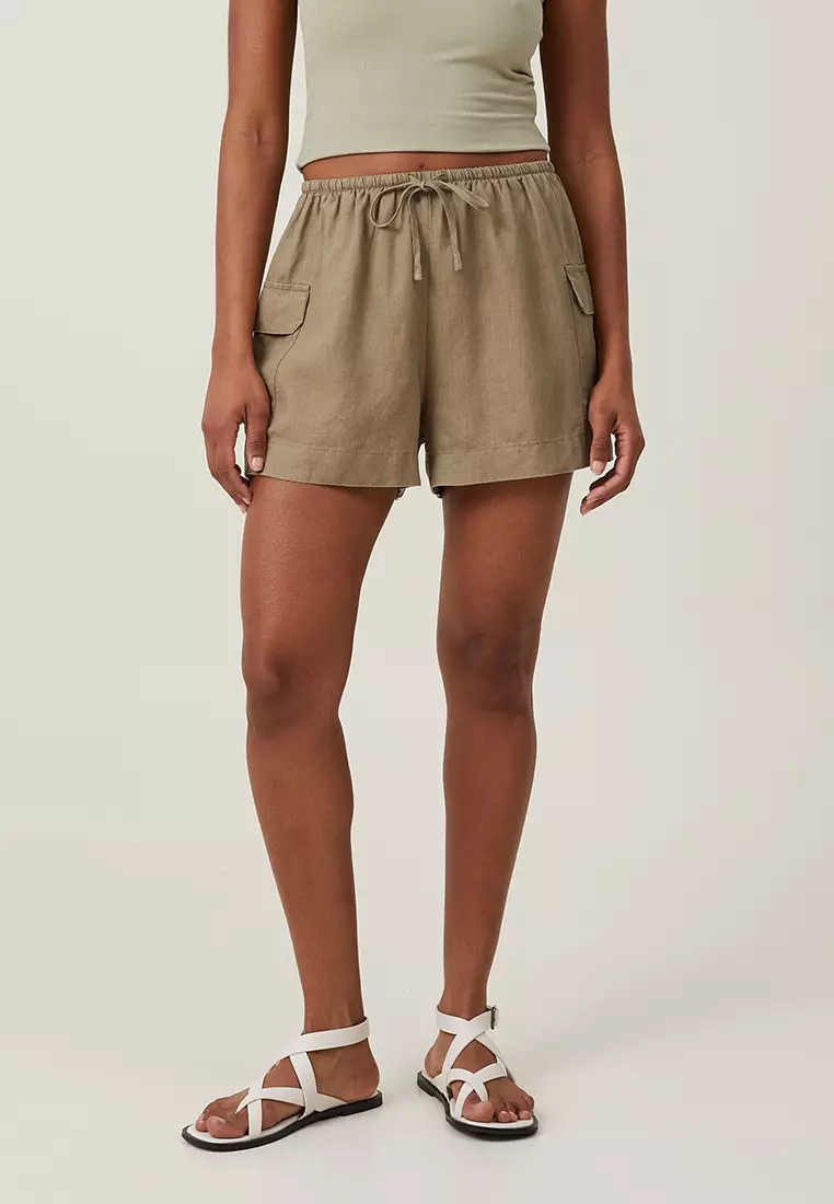 Buy Cotton On Frankie Linen Cargo Shorts 2024 Online ZALORA