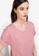 ZALORA WORK pink Button Detail Rolled Up Sleeves Top 32BB2AA0440FB4GS_3