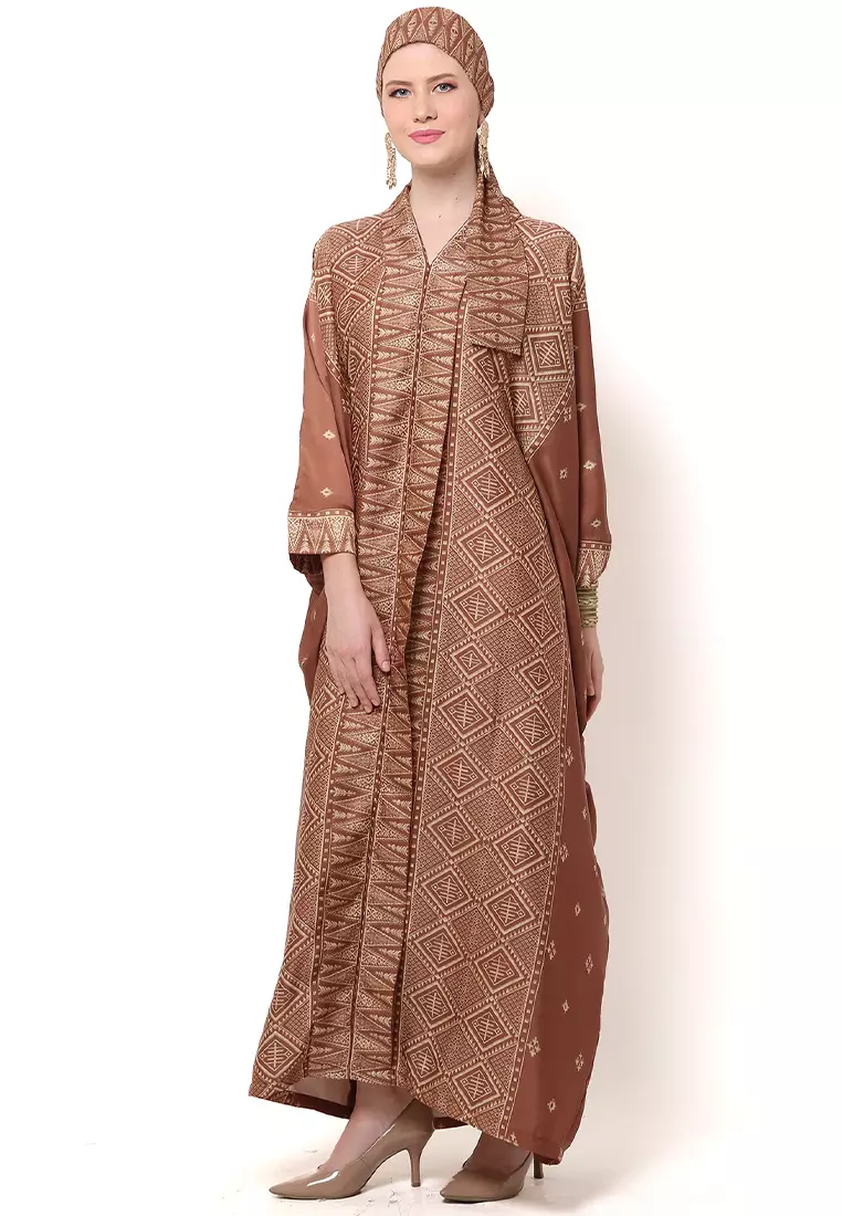 Kanzi Exclusive Long Sleeve Songket Kaftan
