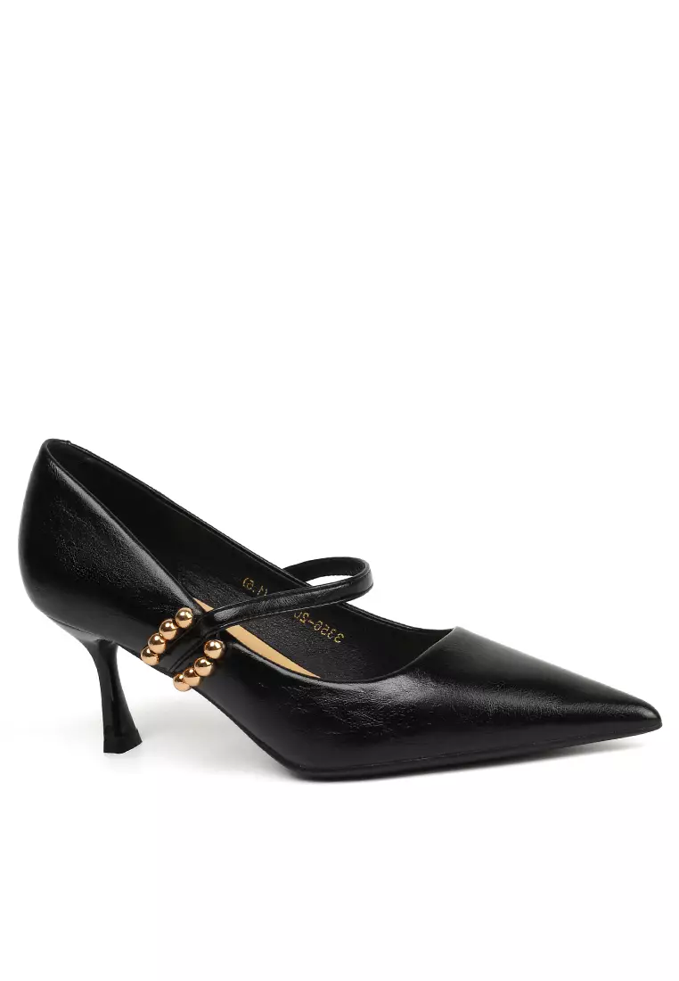 Discount on Twenty Eight Shoes  shoes - SKU: 6cm Beaded Strap Microfiber Leather Mary Jane Shoes Xj3356-20