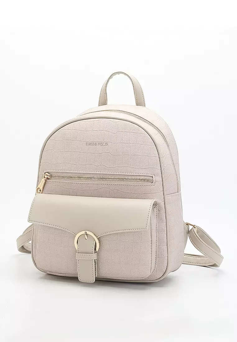 Women's Backpack (Tas Ransel Wanita & Tas Punggung Wanita) - Krem