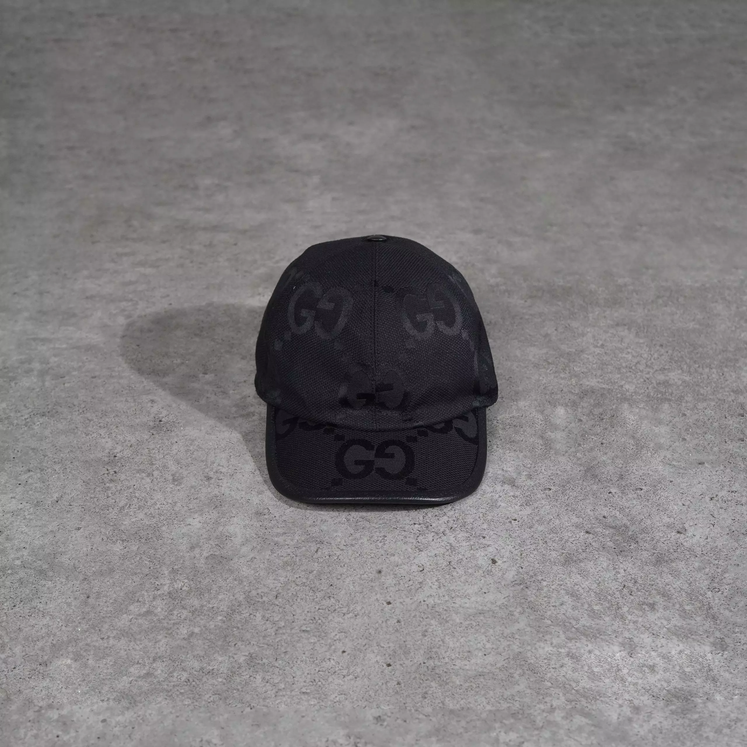 Topi GUCCI GG JUMBO BLACK CAP 100% ORIGINAL