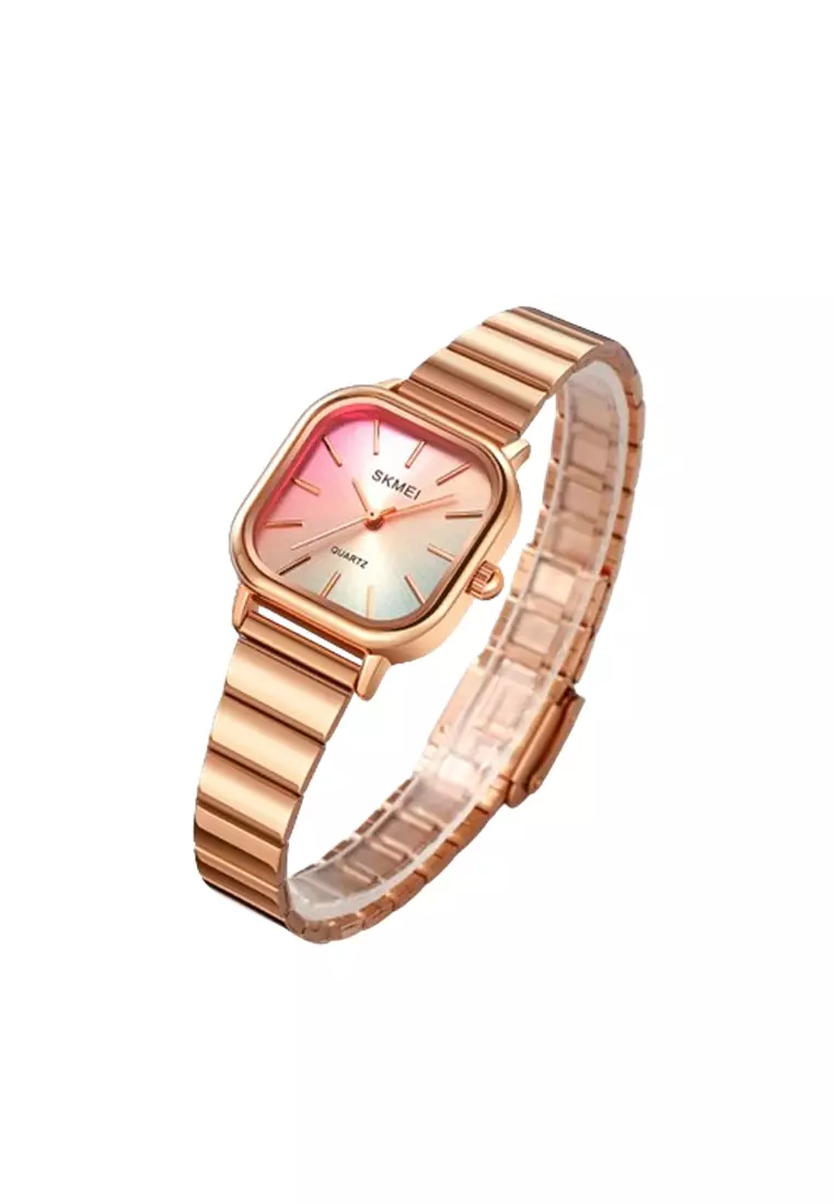 Jam Tangan Wanita Analog Fashion Stainless Steel Tahan Air GS90 ORIGINAL