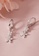 ZITIQUE silver Women's Diamond Embedded Flowers Huggie Earrings - Silver 19B51ACFFF8C17GS_5