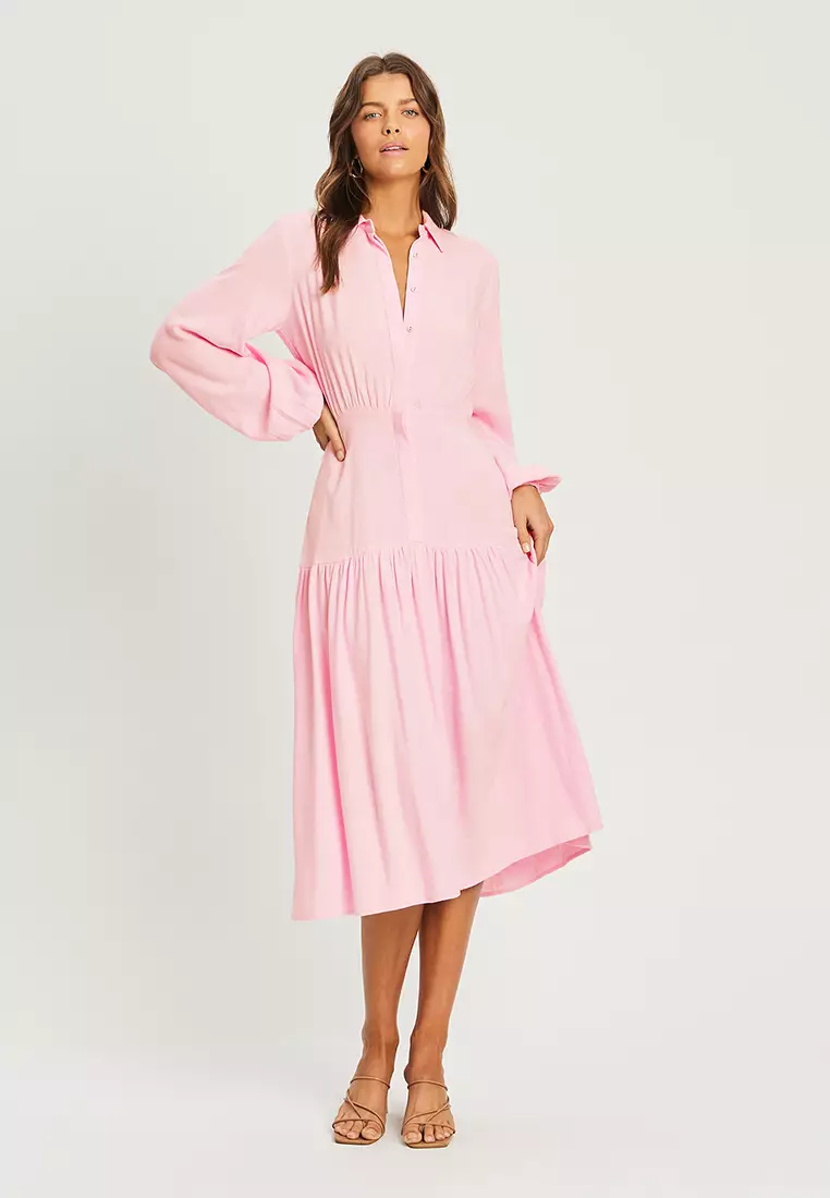 Buy Tussah Leana Midi Dress Online | ZALORA Malaysia