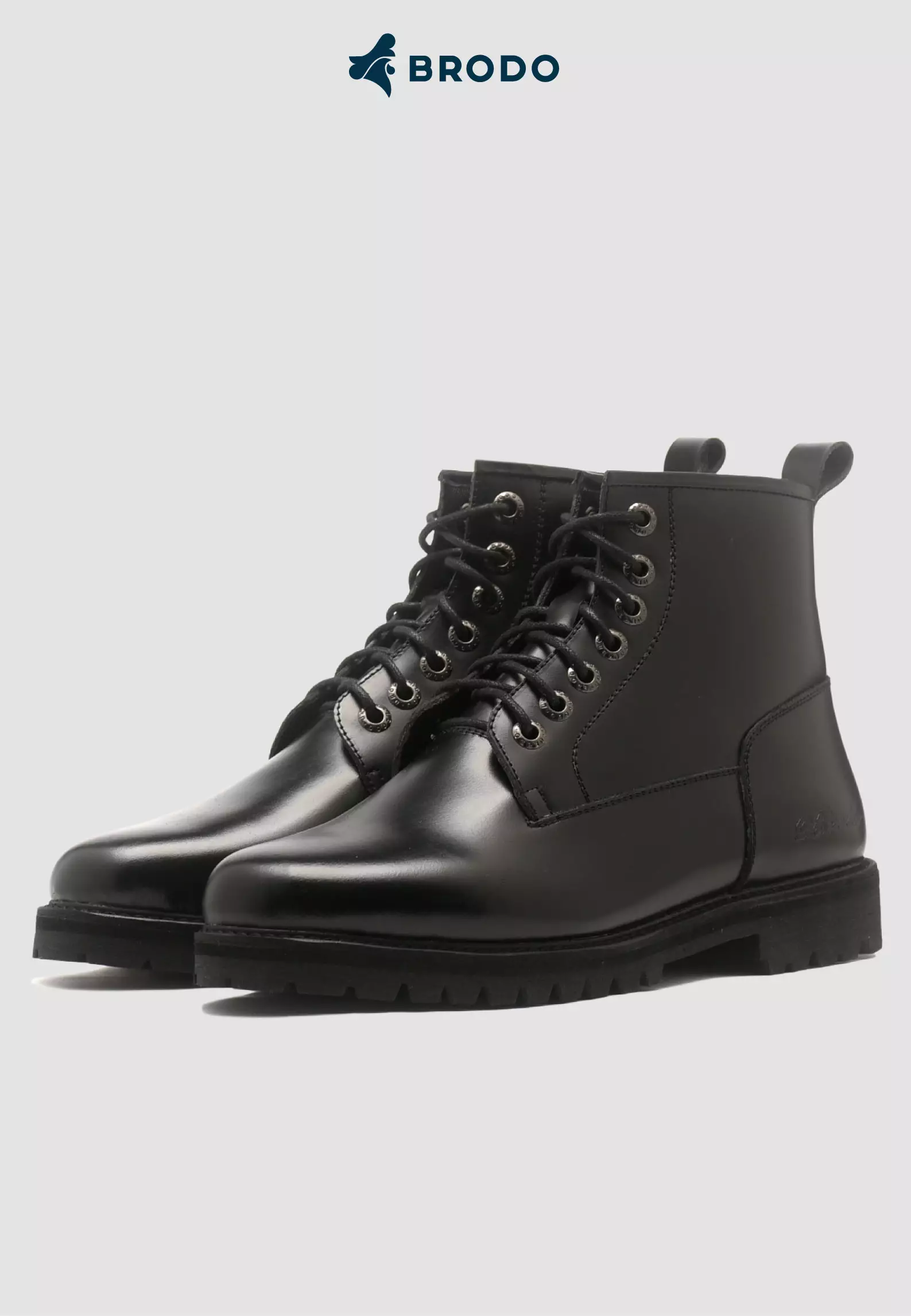BRODO - Sepatu Montaga Boots Full Black
