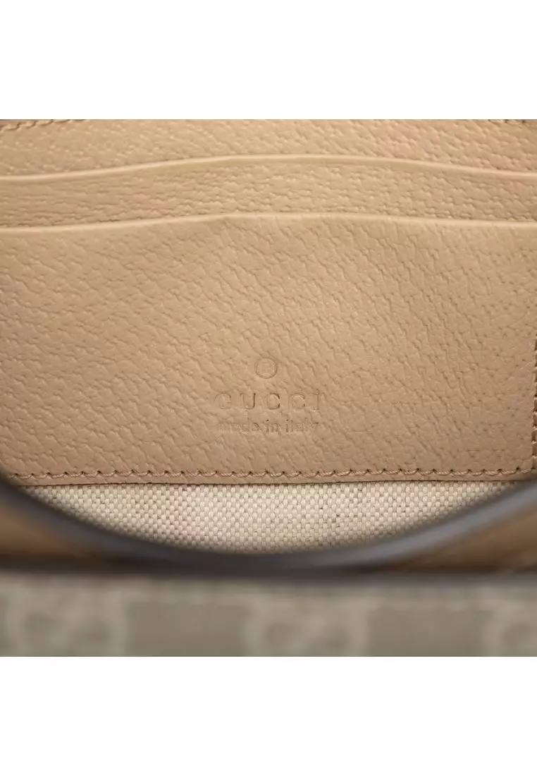 Pre-Loved Gucci Mini Gg Supreme Interlocking G Crossbody