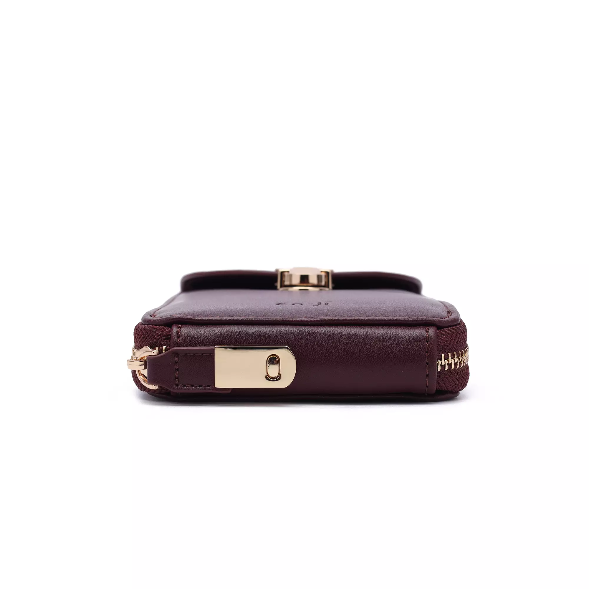 En-ji Yoria Wallet Wanita Warna Burgundy