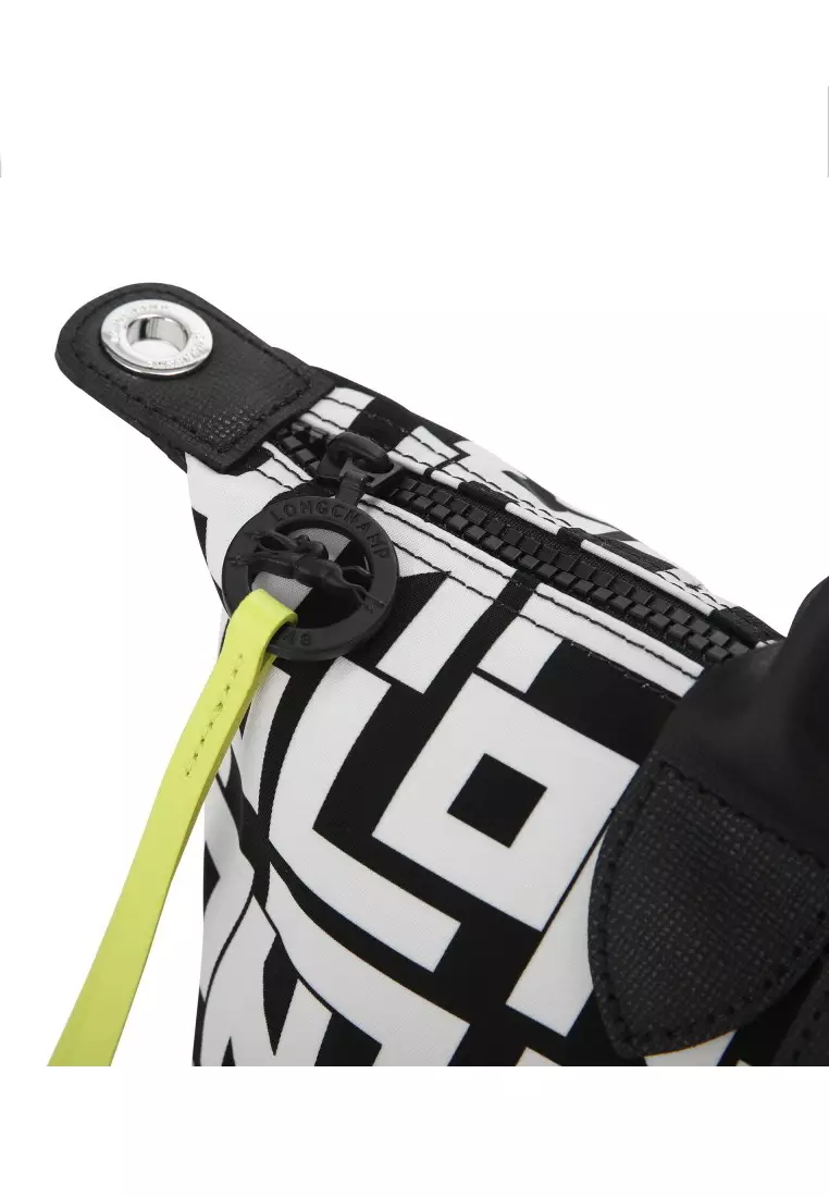 Le Pliage LGP Small Top Handle Bag - White/Black