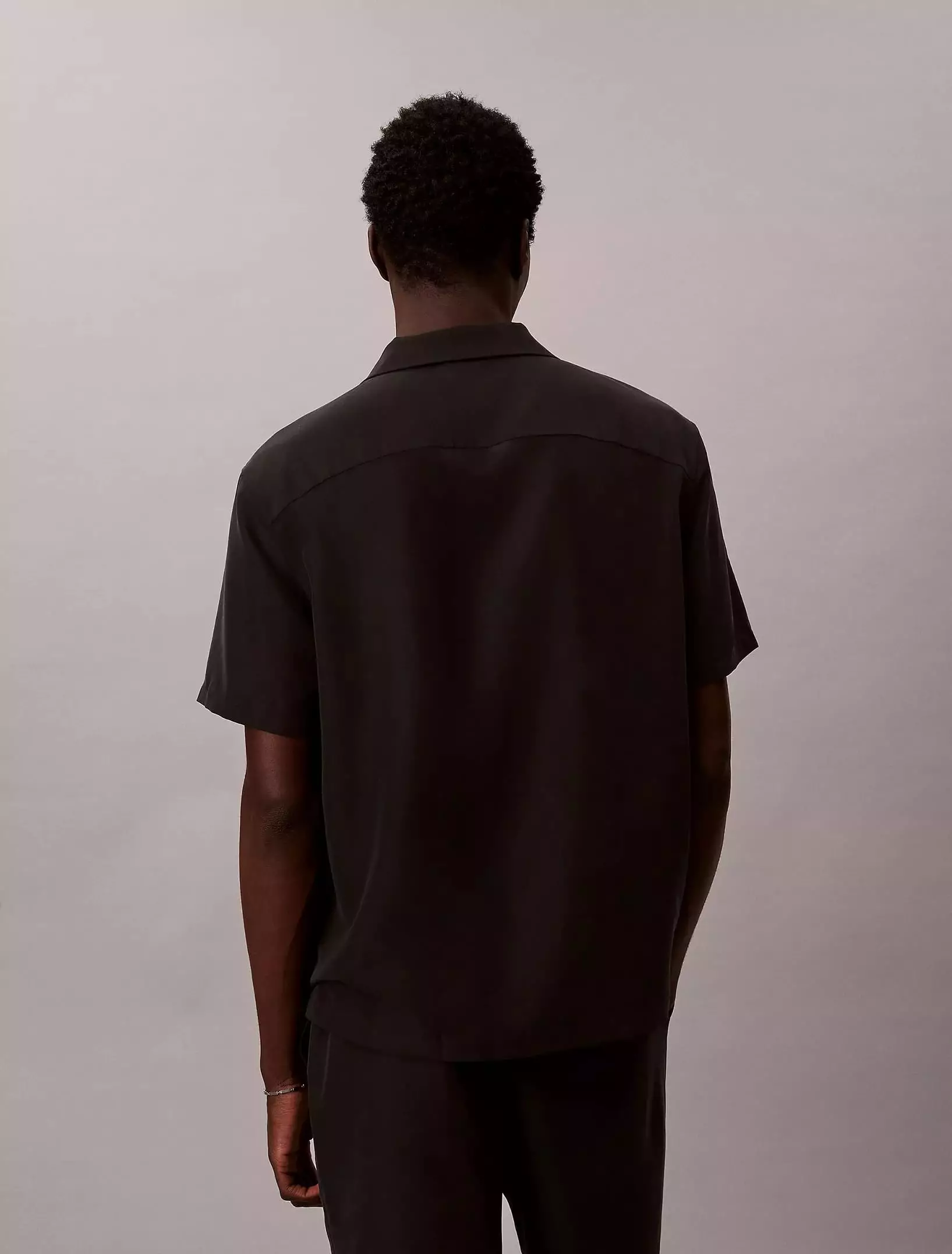Calvin Klein - SS CAMP COLLAR DRAPEY LYOCELL EASY SHIRT