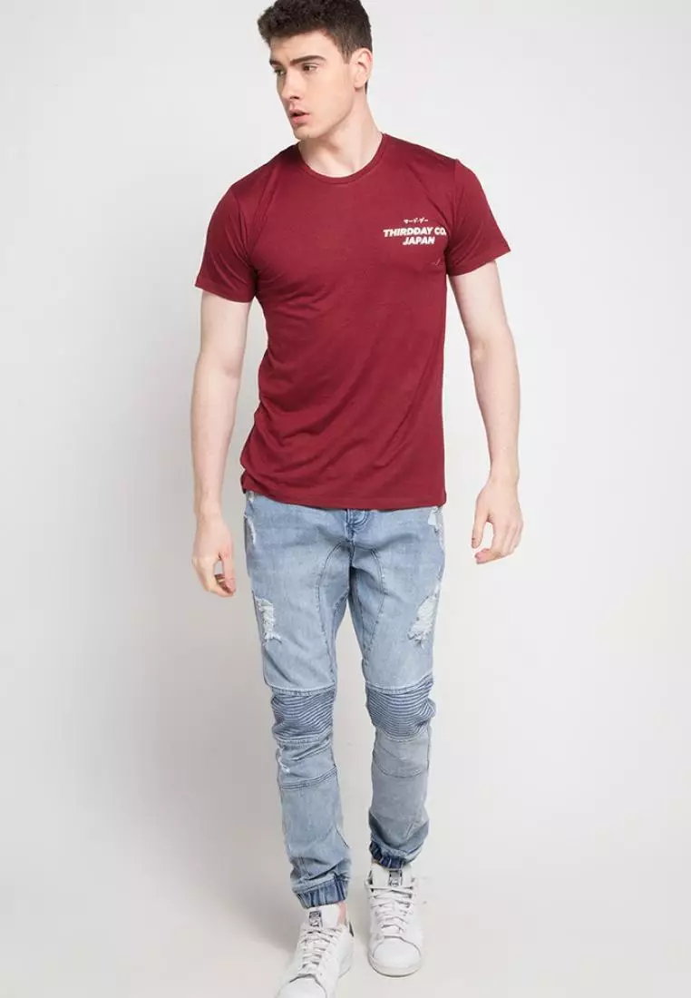 MTD62D thirddayco japan ktkn mr T-shirt Maroon