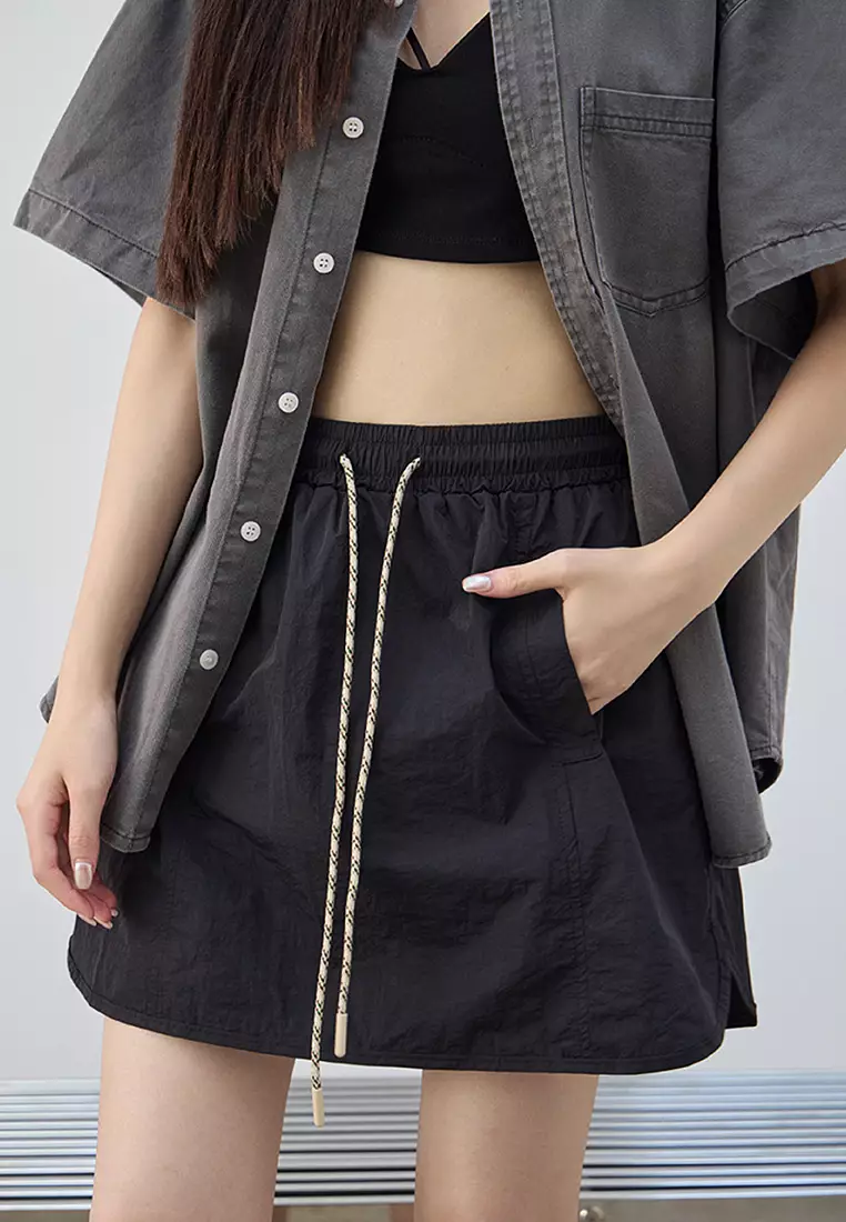 Outdoor Quick-Drying Drawstring Skirt