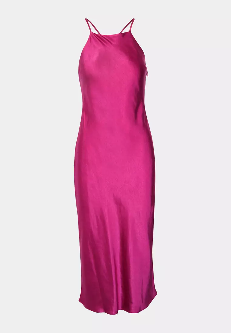 Samaya Satin Midi Dress