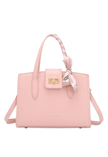 PLAYBOY BUNNY pink Women's Top Handle Bag / Sling Bag / Crossbody Bag BE8CDACE64A35BGS_1