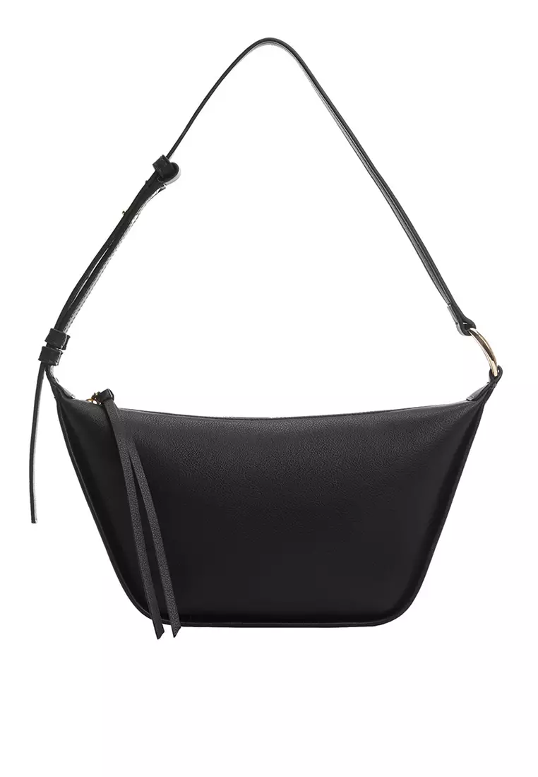 Mango black solid hotsell shoulder bag