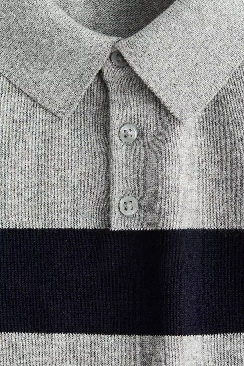 Cotton-knit polo shirt