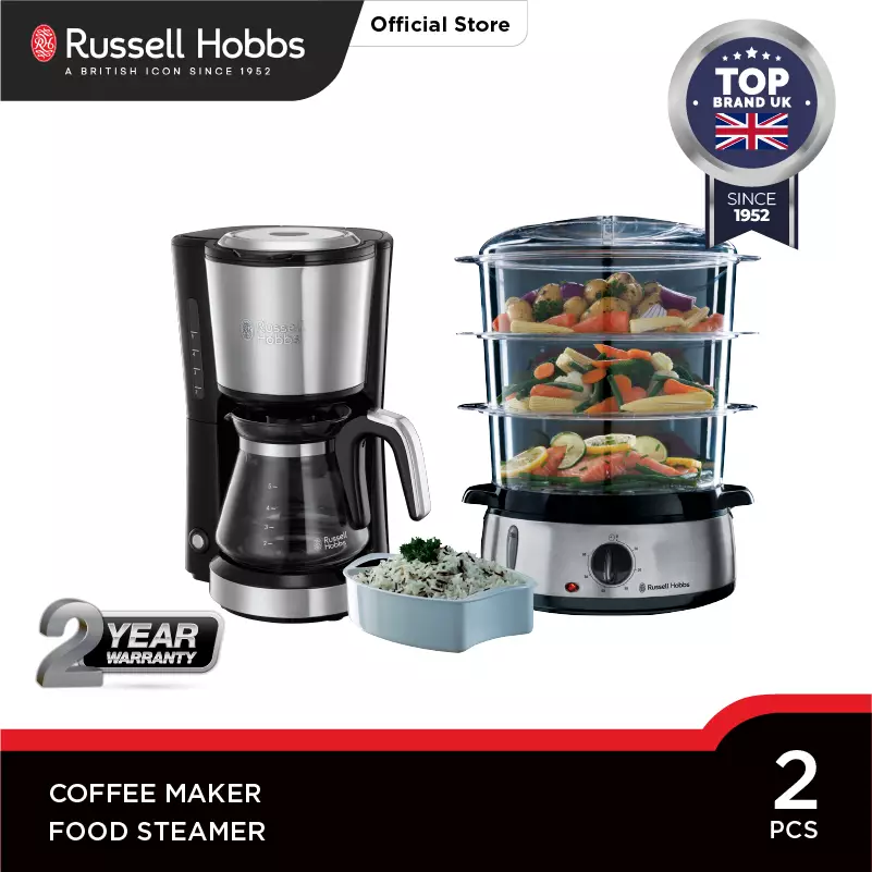 Jual Russell Hobbs Bundling Russell Hobbs Food Steamer Compact Coffee