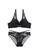 W.Excellence black Premium Black Lace Lingerie Set (Bra and Underwear) 5E491US927AE65GS_1