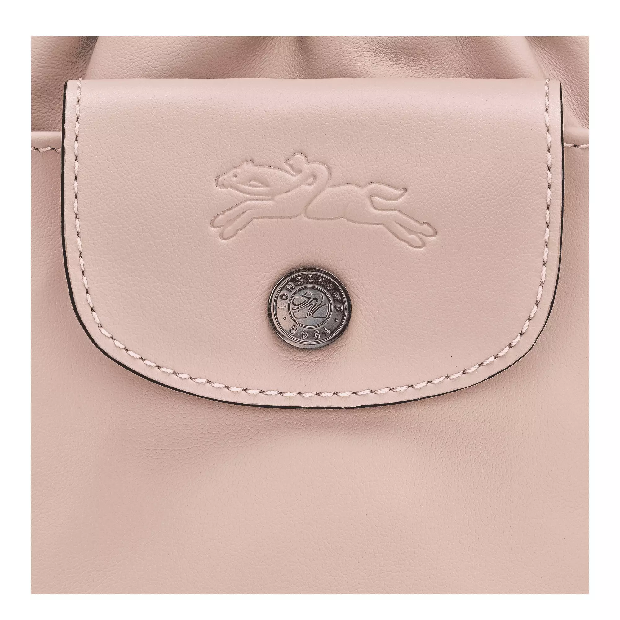 Le Pliage Xtra Bucket Bag in Leather - Pink Nude