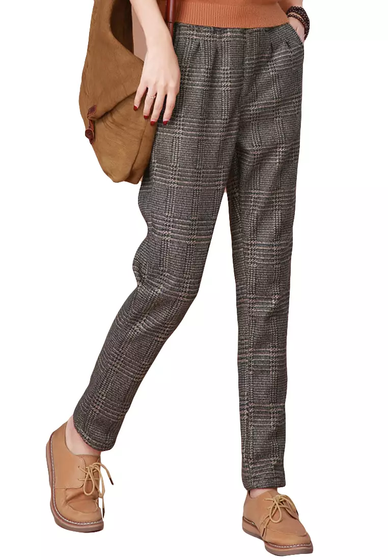Buy Checkered Pants Online ZALORA Singapore