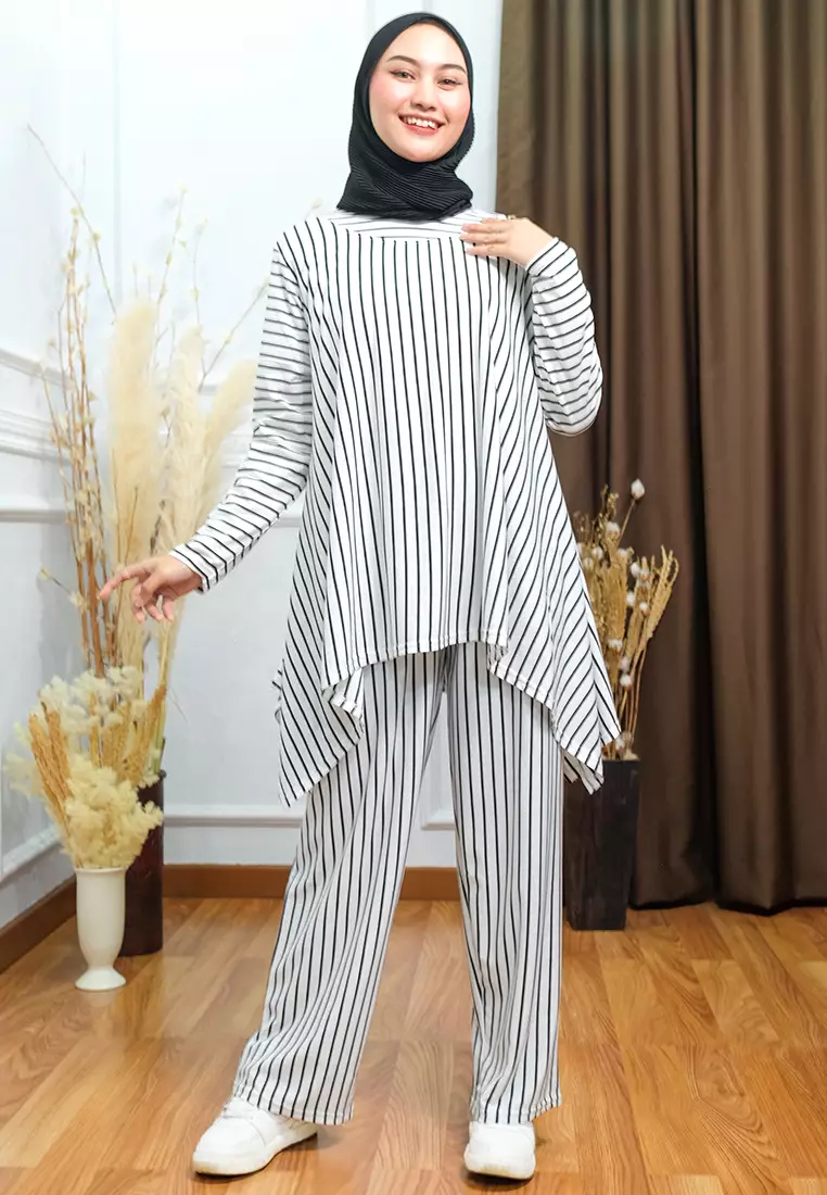 Oneset Simple Pants Bigstripes