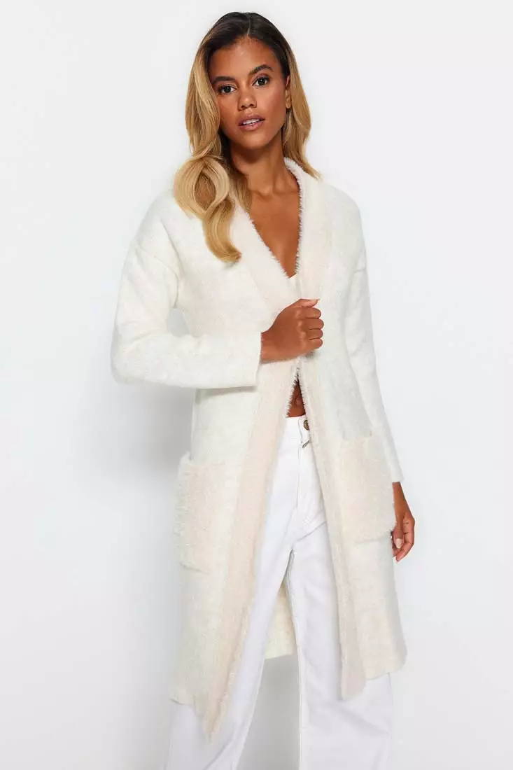 White long sweater deals cardigan